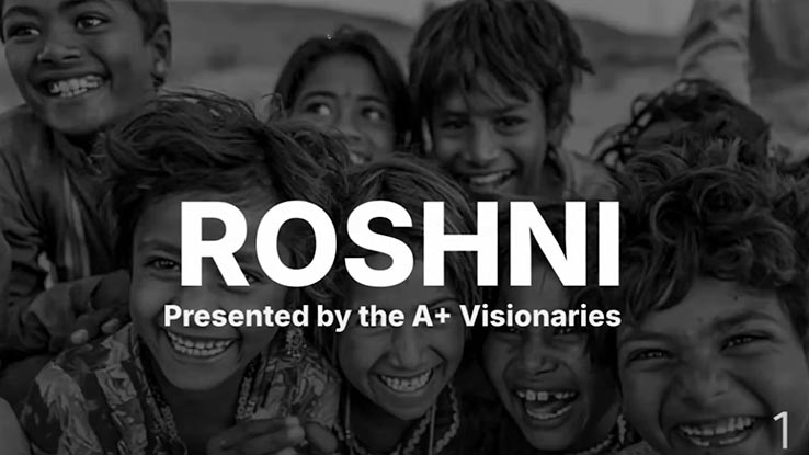 Team Five Presentation Cover: ROSHNI